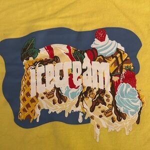 Icecream Yellow Short Sleeve Tee